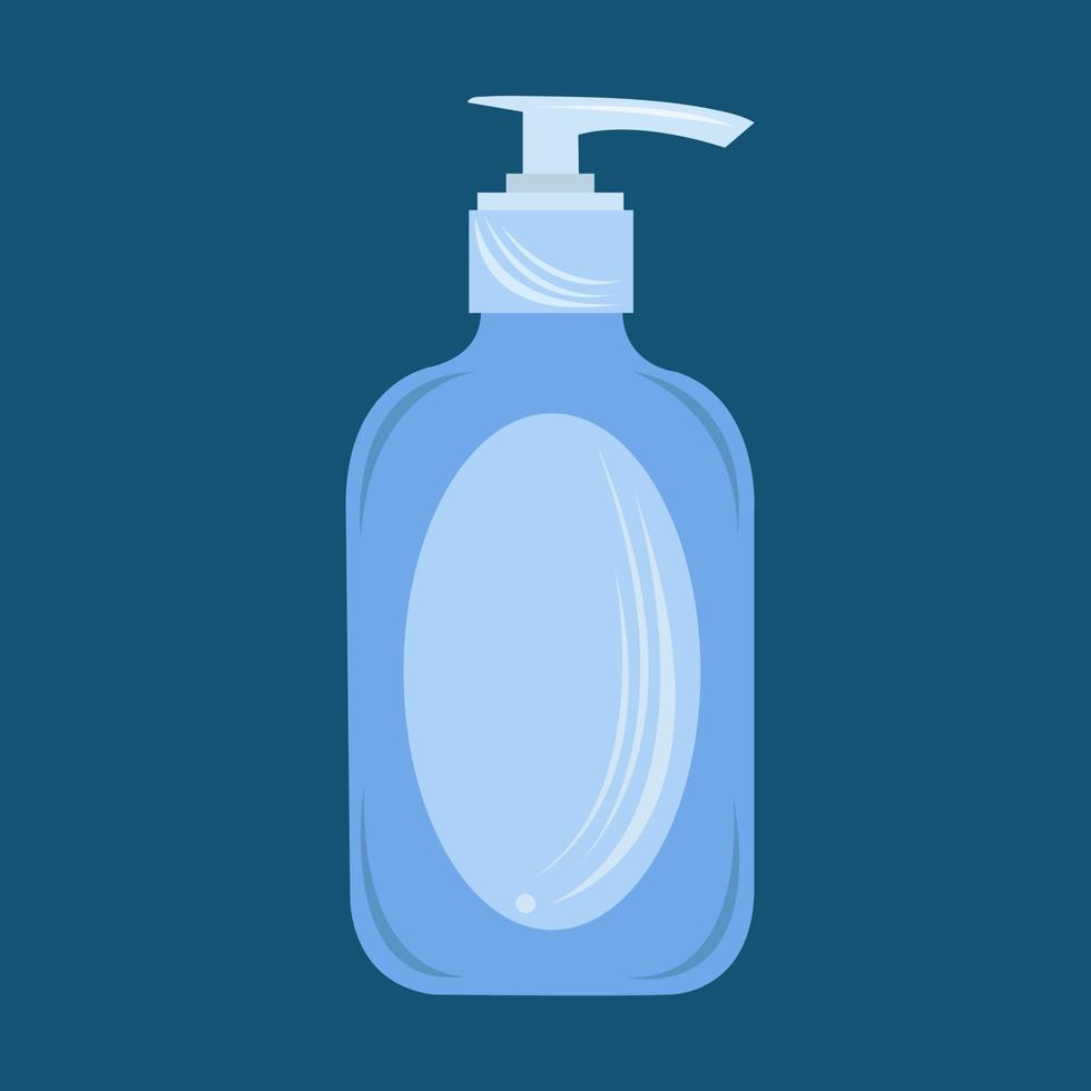 Soap bottle pump vector illustration for graphic design and decorative element
