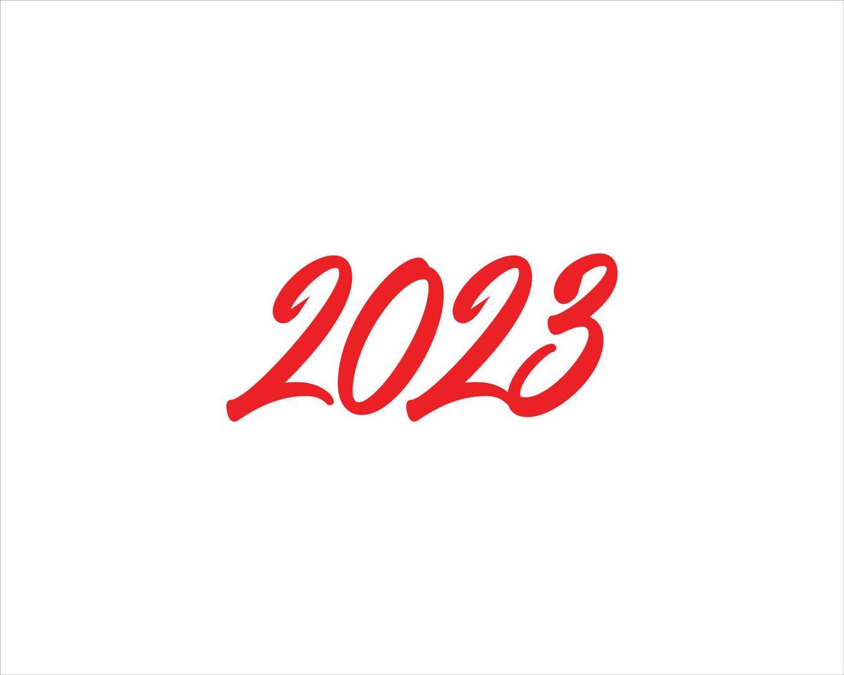 2023 Happy New Year Design. 2023 Happy New Year Lettering. Vector Illustration