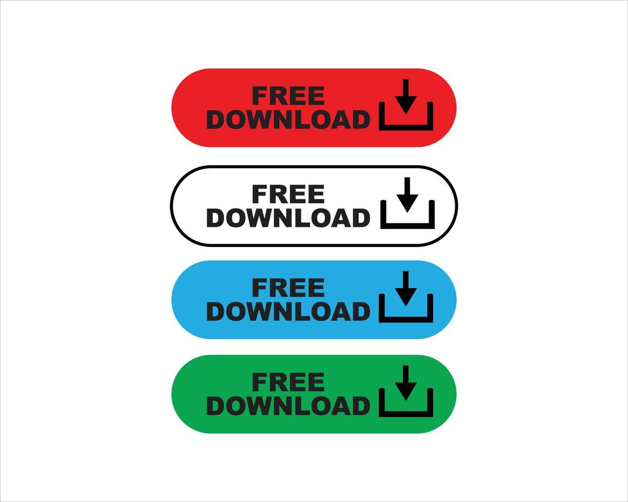 Download icon - vector download buttons, downloading sign symbol