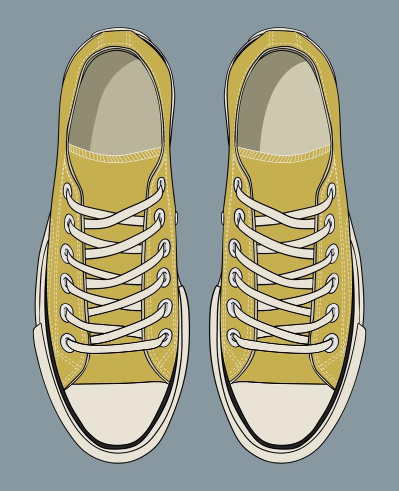 All Star Shoes. The Most Famous Sneaker vector