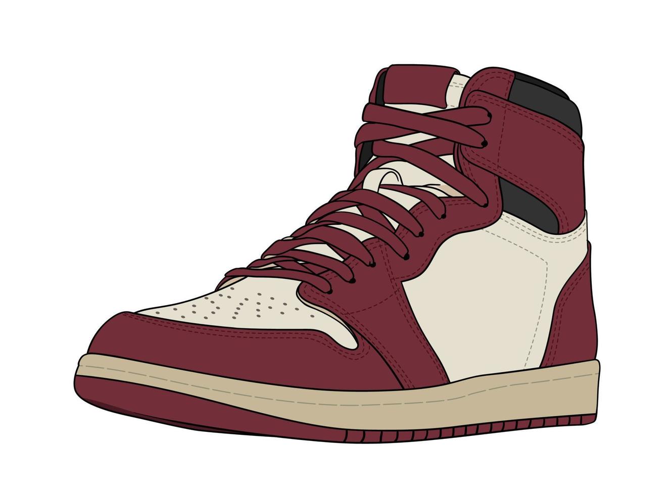 The Most Famous Basketball Shoes vector