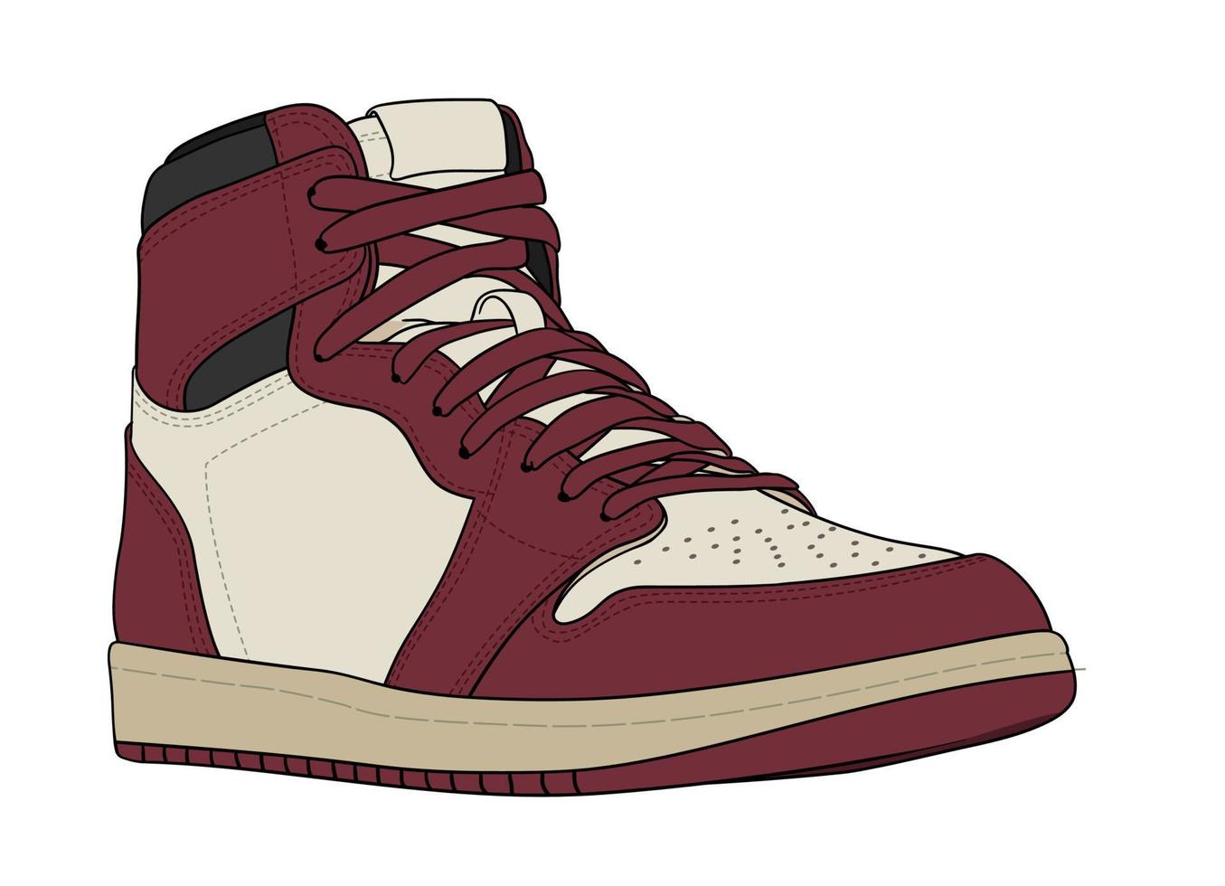 The Most Famous Basketball Shoes vector