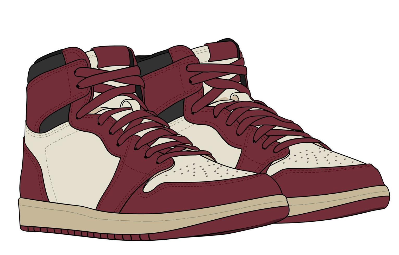 The Most Famous Basketball Shoes vector