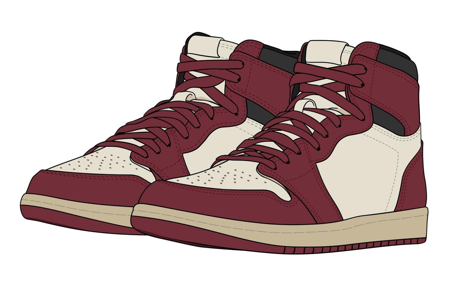 The Most Famous Basketball Shoes vector