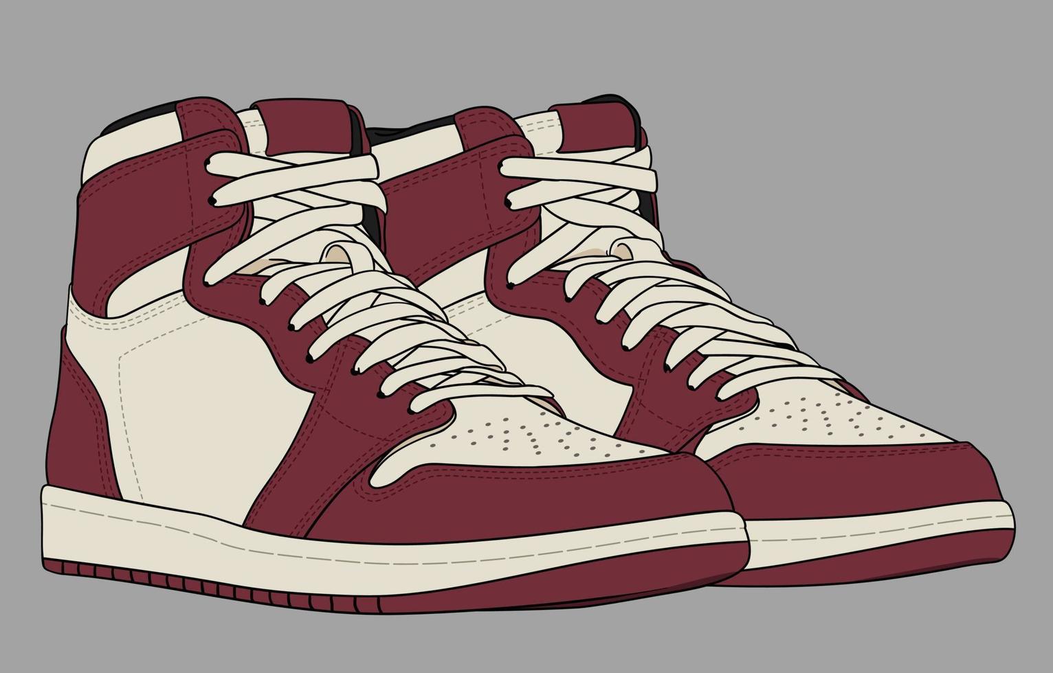 The Most Famous Basketball Shoes vector