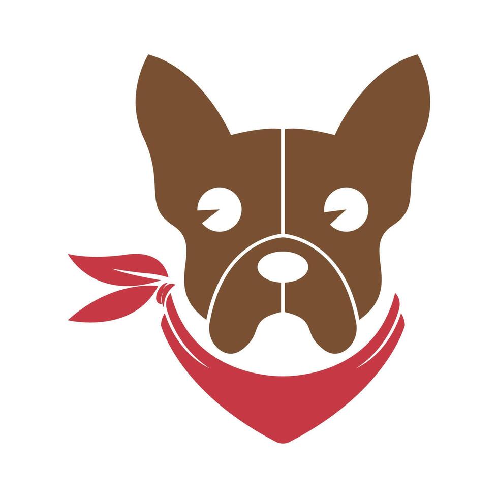 diseño de logotipo de icono de cachorro vector