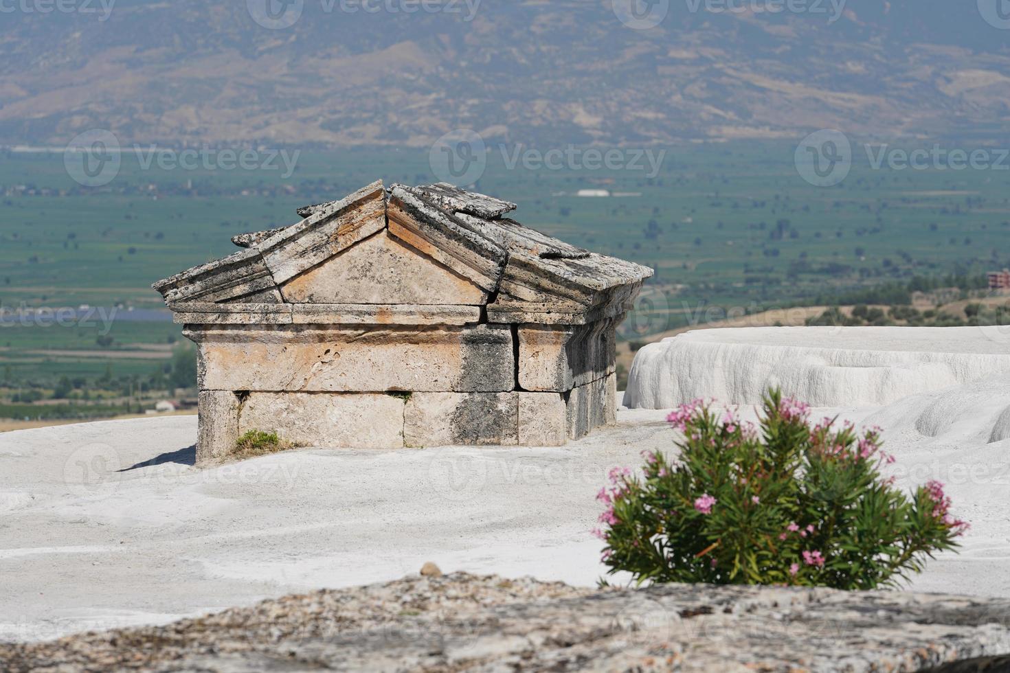 Tomb at Hierapolis Ancient City, Pamukkale, Denizli, Turkiye photo