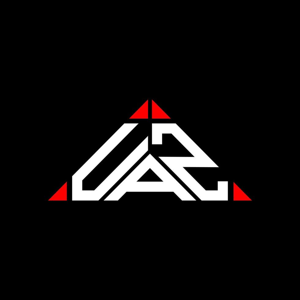 diseño creativo del logotipo de la letra uaz con gráfico vectorial, logotipo simple y moderno de uaz. vector