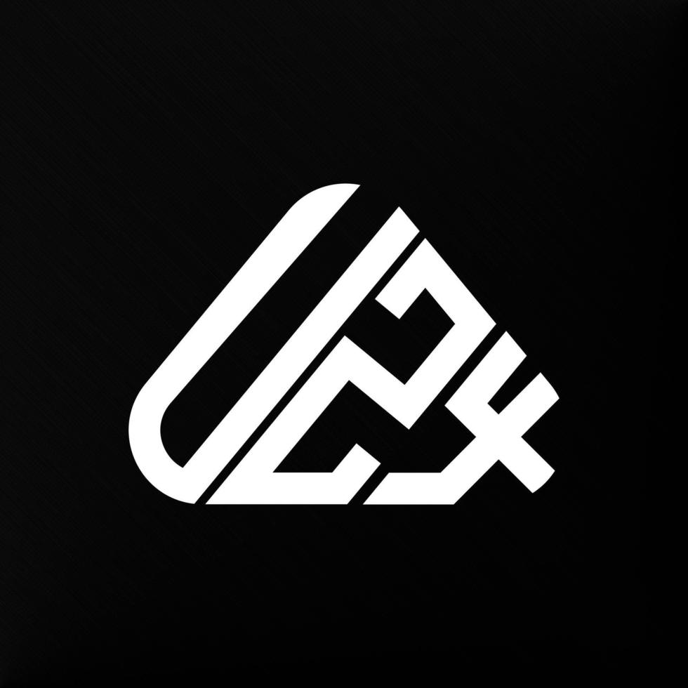 Diseño creativo del logotipo de la letra uzx con gráfico vectorial, logotipo simple y moderno de uzx. vector