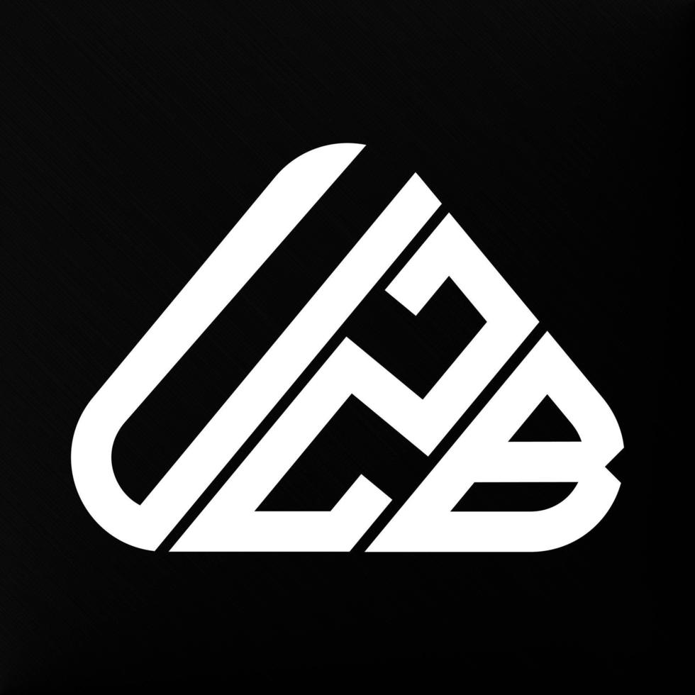 UZB letter logo creative design with vector graphic, UZB simple and modern logo.