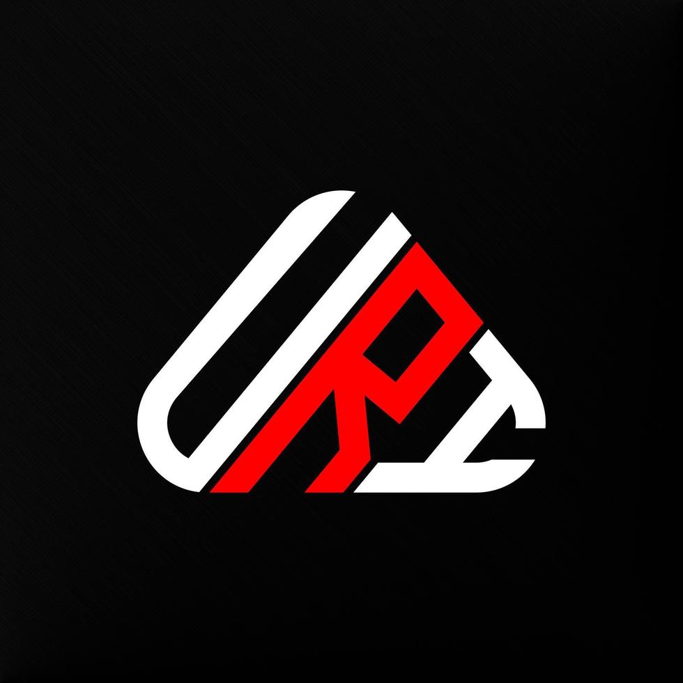 URI letter logo creative design with vector graphic, URI simple and modern logo.