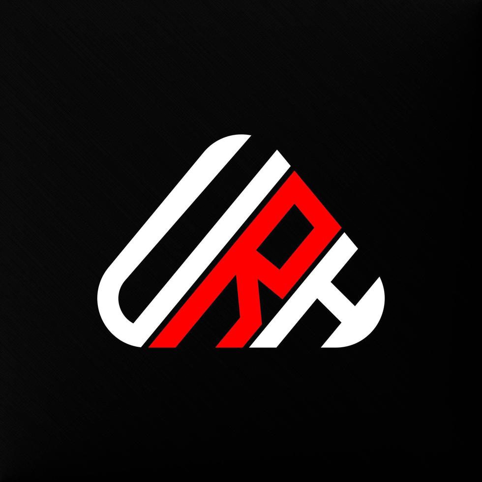 URH letter logo creative design with vector graphic, URH simple and modern logo.