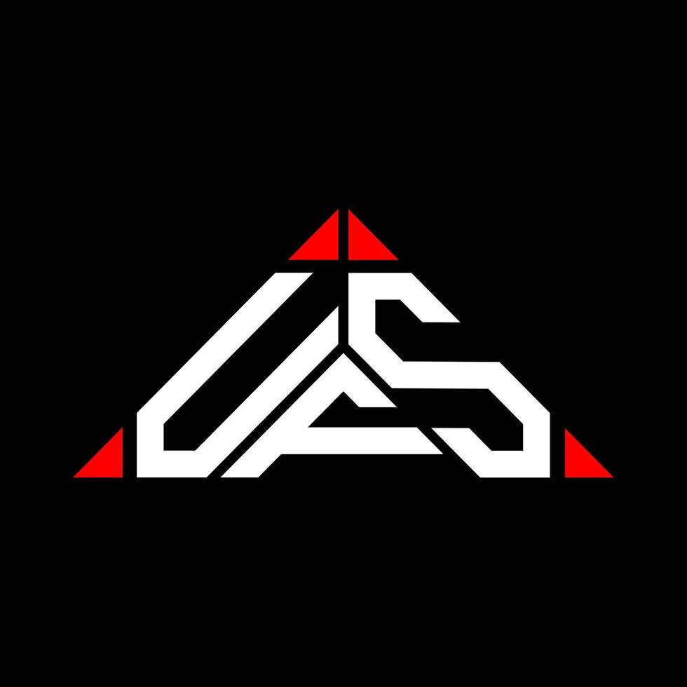 UFS letter logo creative design with vector graphic, UFS simple and modern logo.