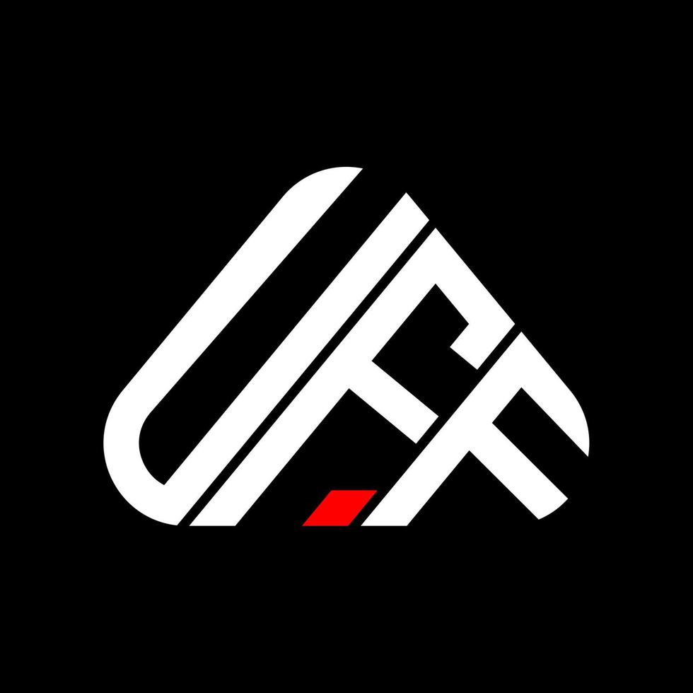 diseño creativo del logotipo de la letra uff con gráfico vectorial, logotipo simple y moderno de uff. vector