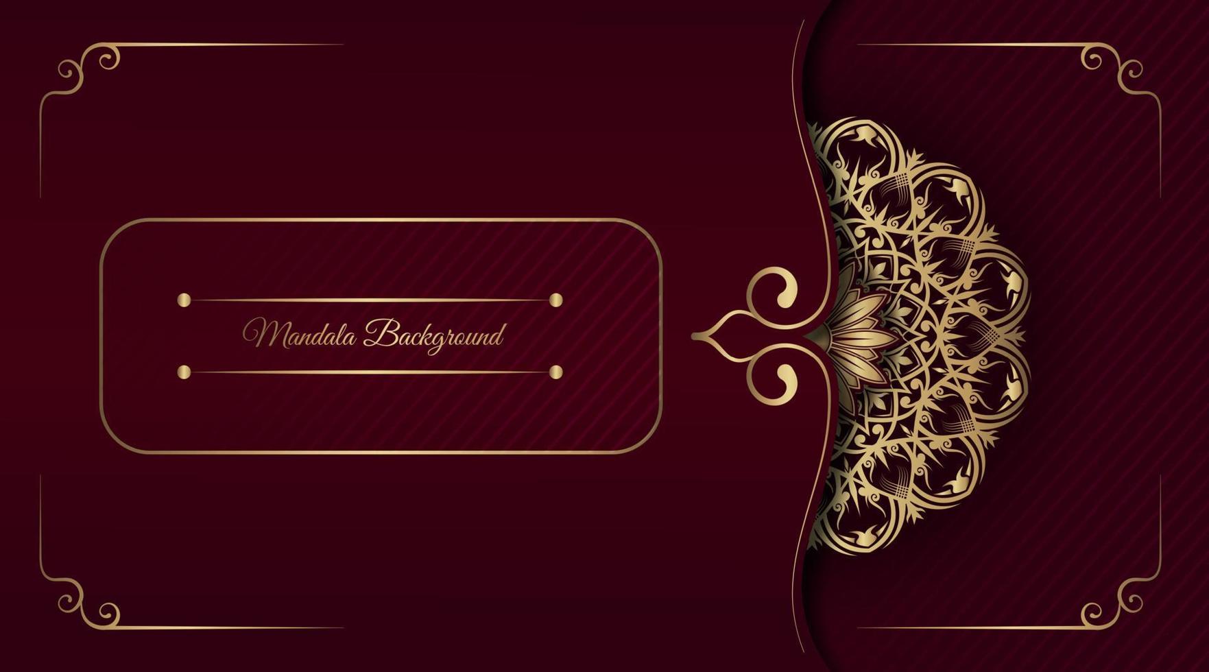luxury background  with mandala ornament vector