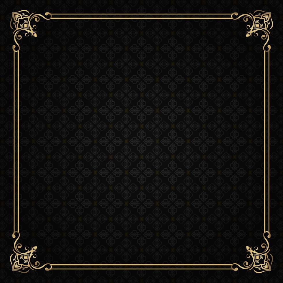 floral pattern, and vintage frame vector