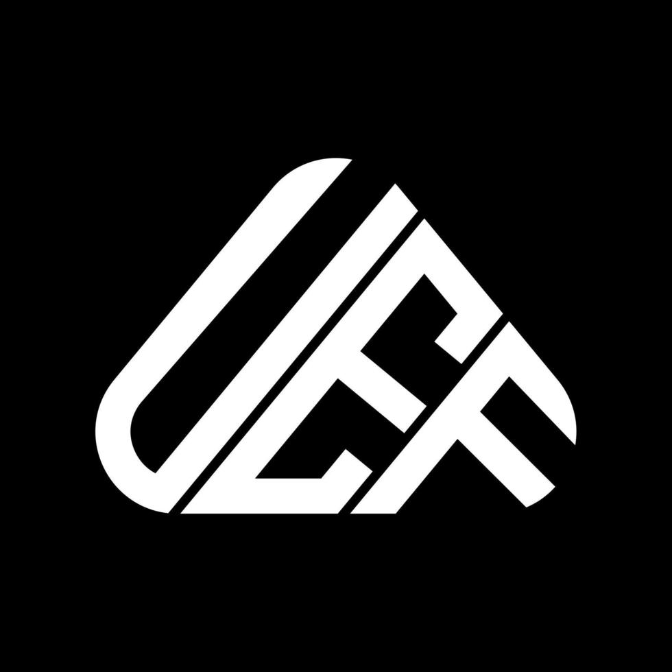 UEF letter logo creative design with vector graphic, UEF simple and modern logo.