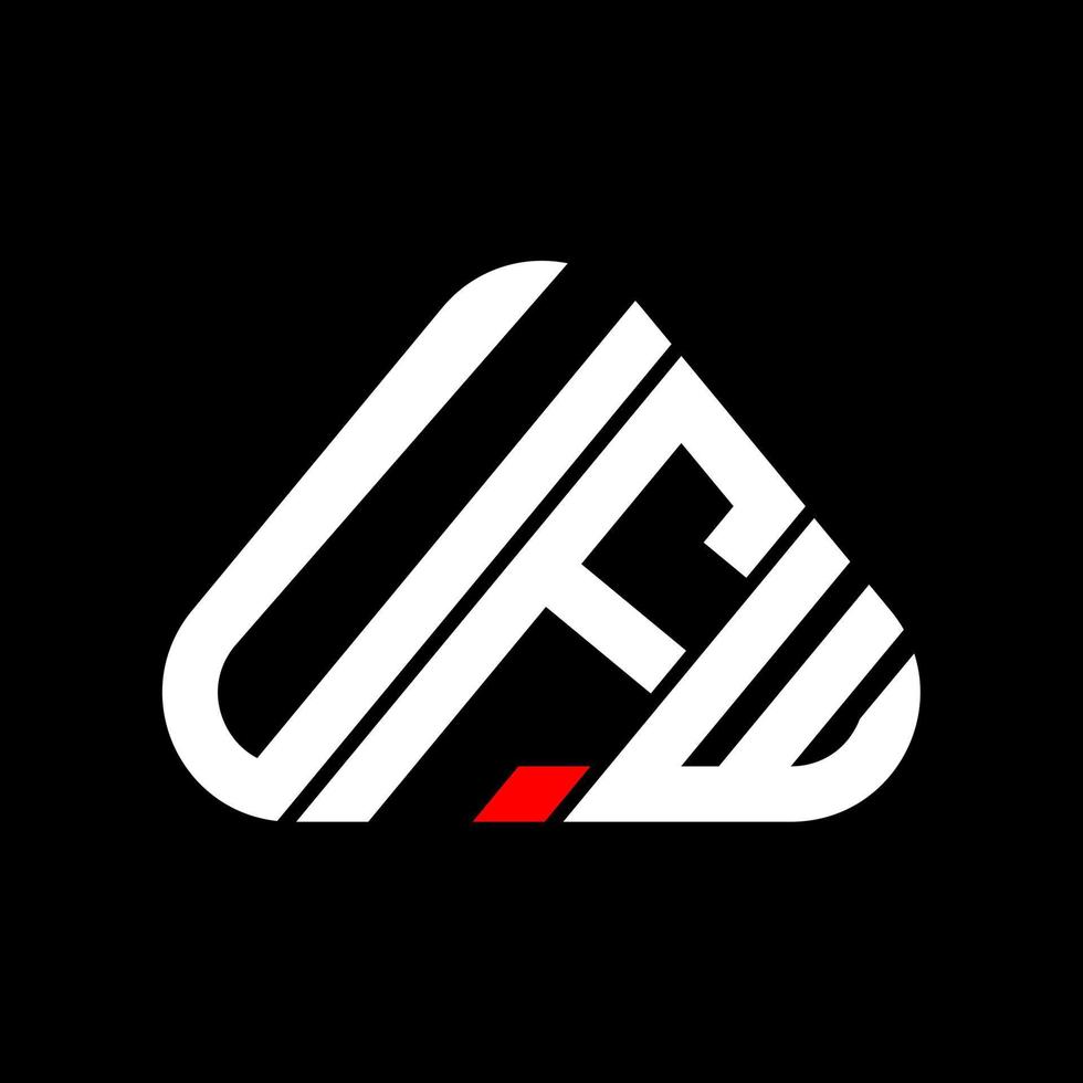 diseño creativo del logotipo de la letra ufw con gráfico vectorial, logotipo simple y moderno de ufw. vector