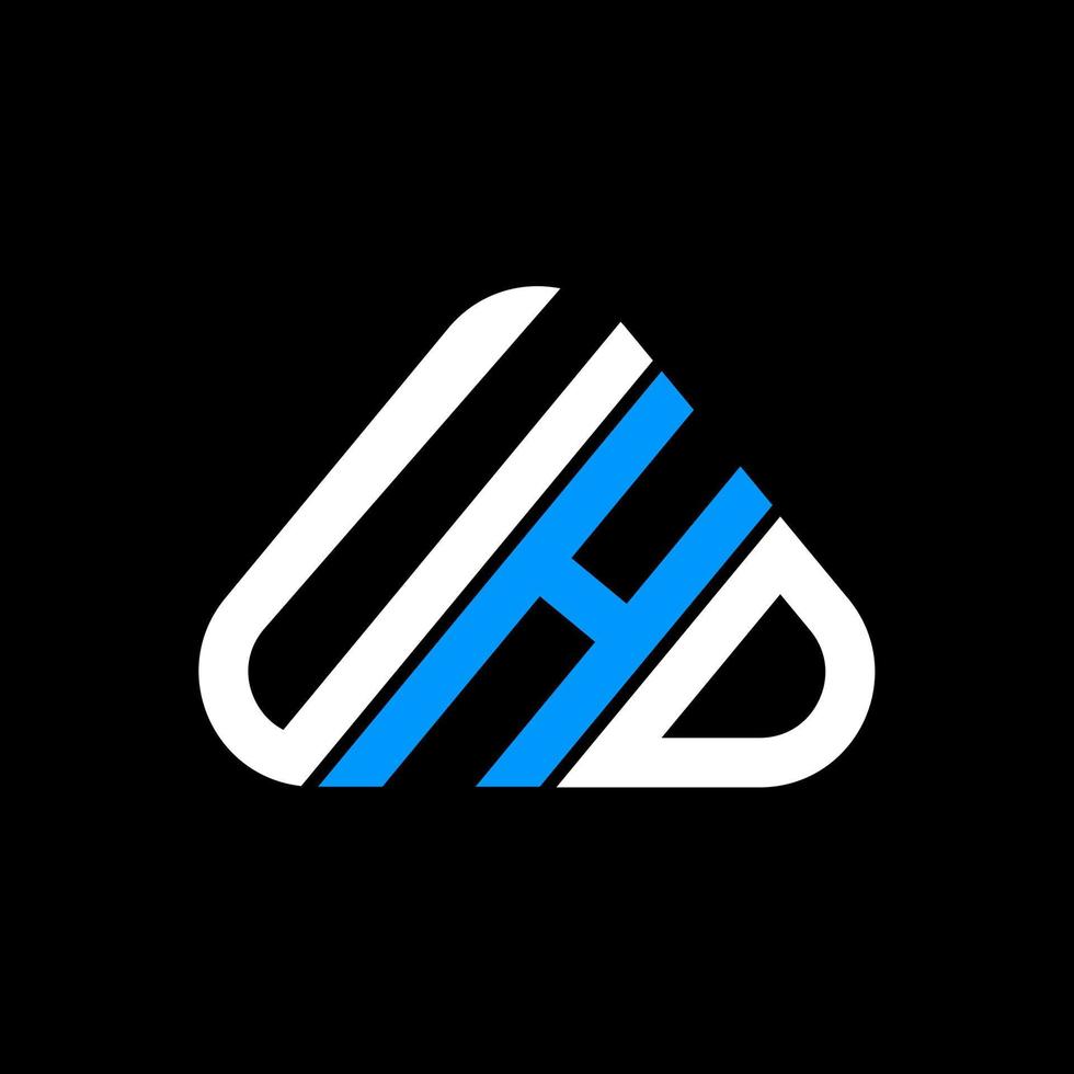 UHD letter logo creative design with vector graphic, UHD simple and modern logo.