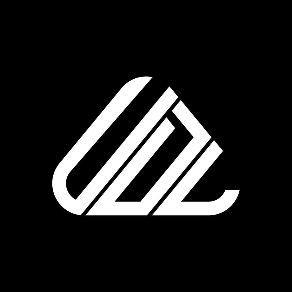 diseño creativo del logotipo de letra udl con gráfico vectorial, logotipo simple y moderno de udl. vector