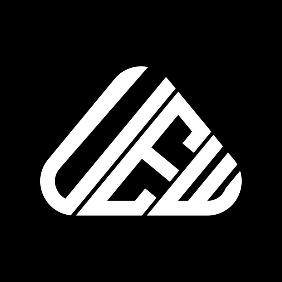 diseño creativo del logotipo de la letra uew con gráfico vectorial, logotipo simple y moderno uew. vector