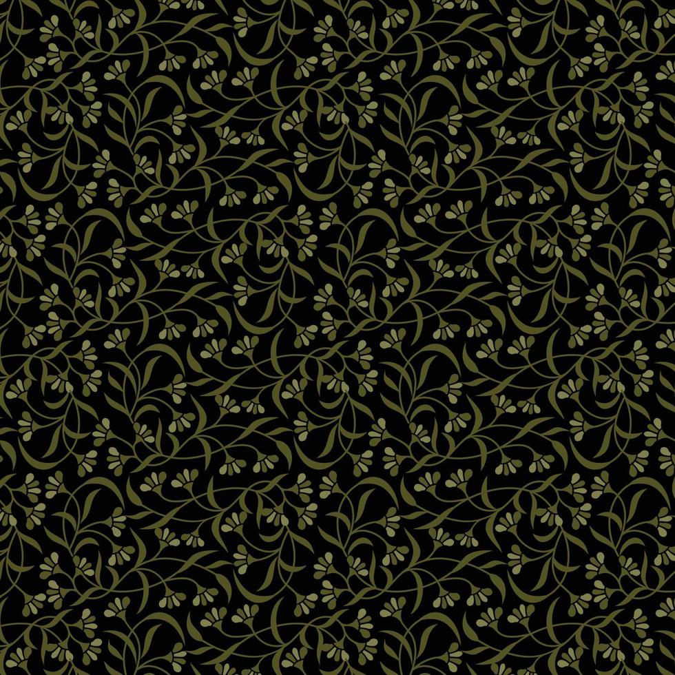 Vector Green floral pattern design