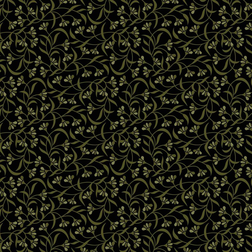 Vector Green floral pattern design