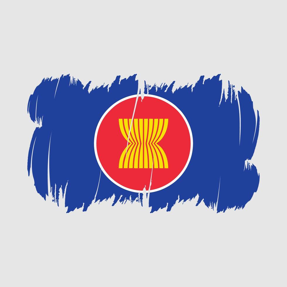 Asean Flag Brush Vector