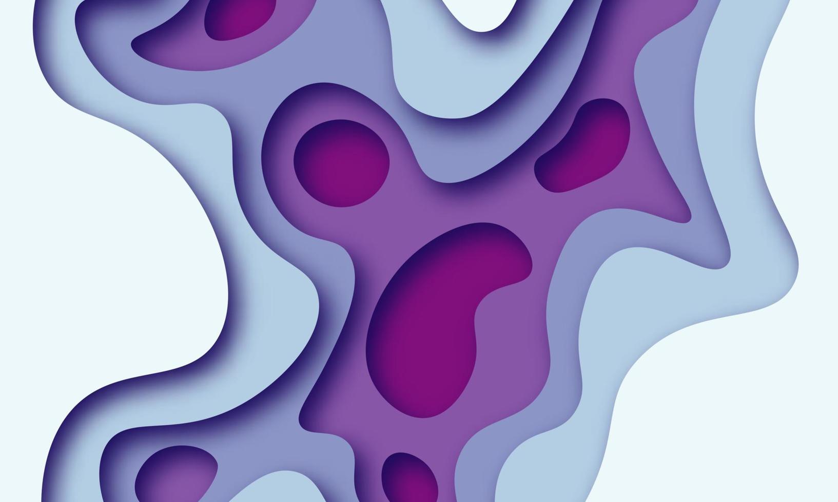 Abstract Background with Purple Paper Cut shapes banner design. Vector illustration.