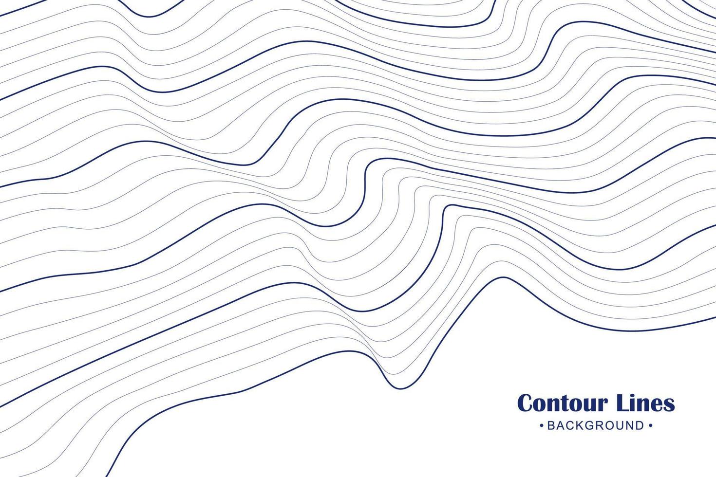 Abstract contour line background illustration vector