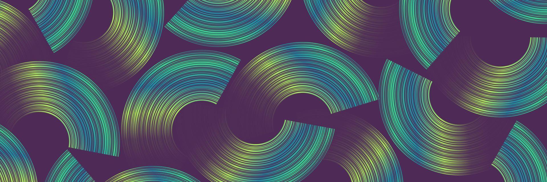 Trendy geometric background with abstract circles shapes. Futuristic dynamic pattern design. Vector illustration