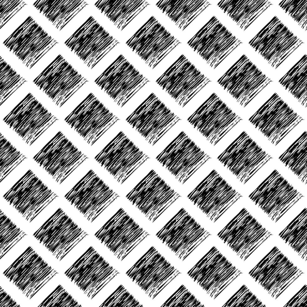 Seamless Pattern with hand drawn black scribble Smear. Abstract grunge texture. Vector illustration
