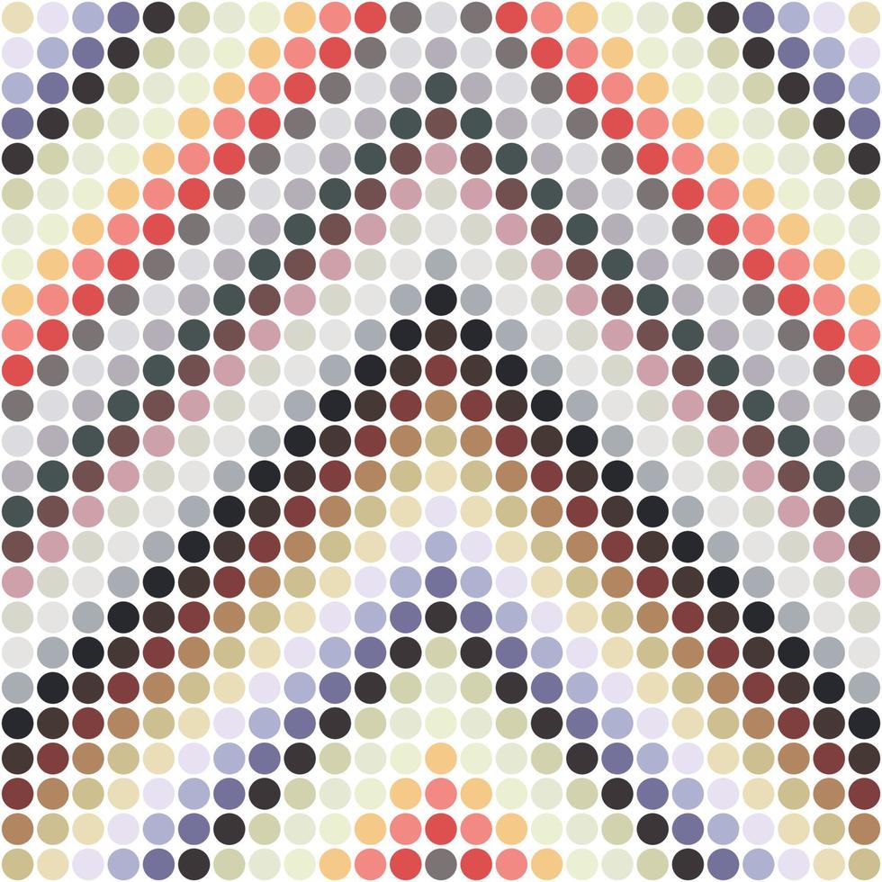 textura de fondo colorido punteado abstracto. fondo geométrico con círculos de color. patrón redondo abstracto sin costuras. vector