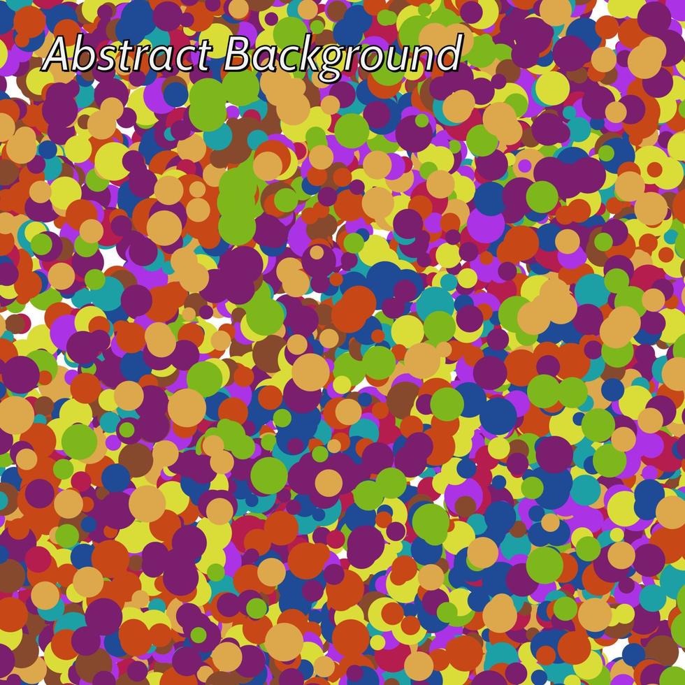 Vector abstract variegated background with irregular circles