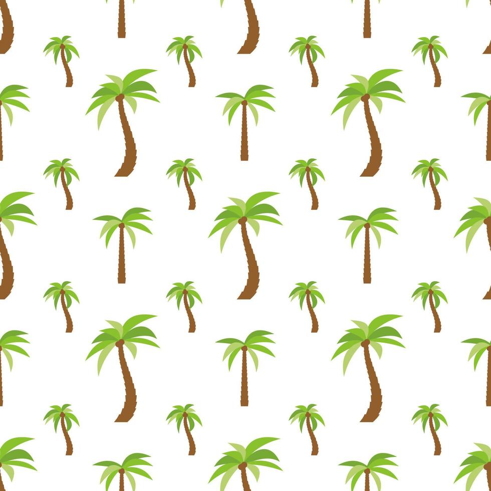 Seamless Pattern with palm trees. Colorful summer background. Vector illustration