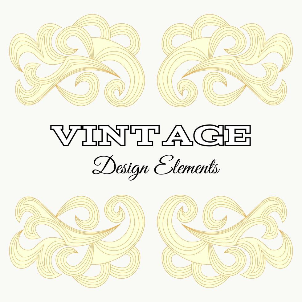 Calligraphic design elements and page decoration. Vintage floral elements for design. Vector decorative design elements.