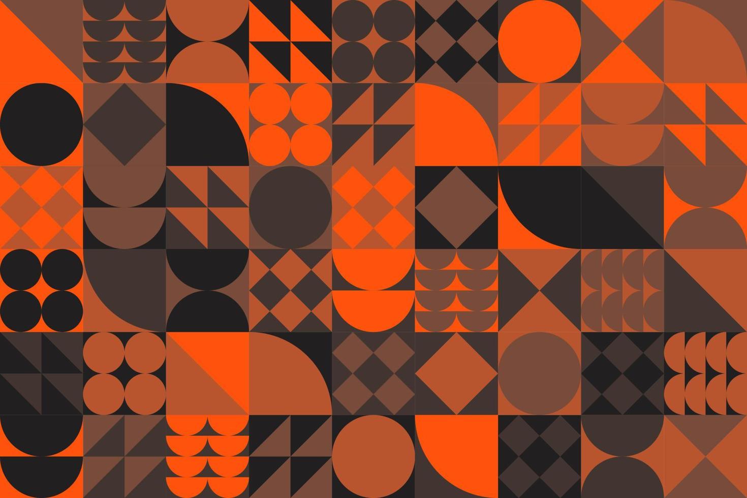 Geometric shape mosaic pattern background vector