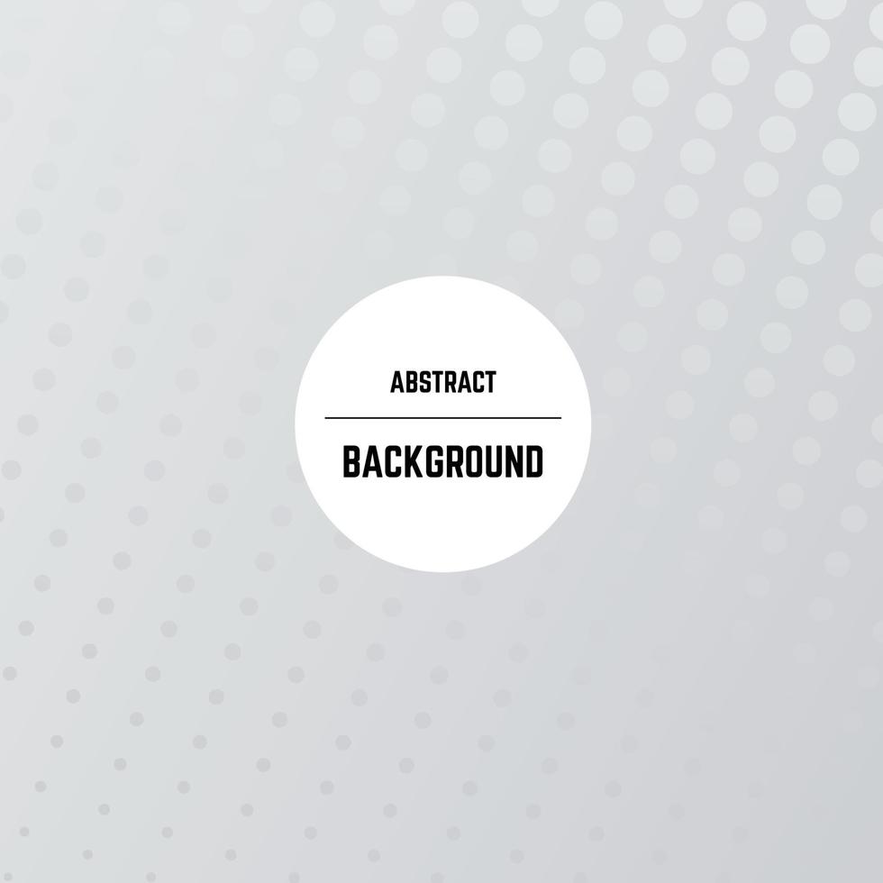 Abstract monochrome background with dots, halftone effect and circle in center. Vector illustration.