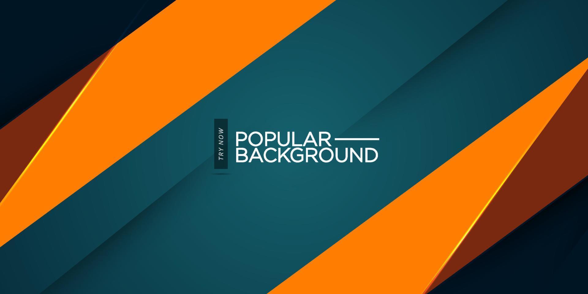 Overlap design background for social media cover design in dark blue and orange color.Can be used for presentation background, tech banner.Eps10 vector