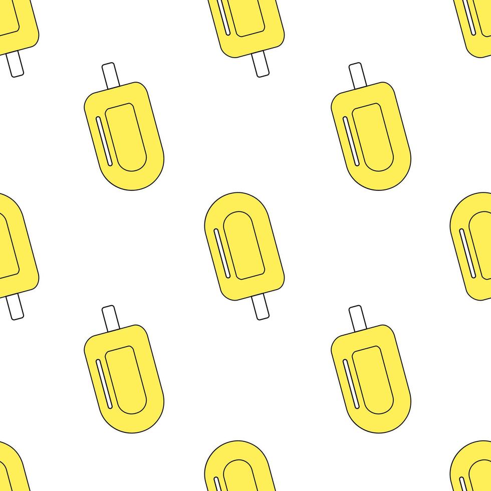 Seamless pattern with ice cream. Vector illustration.
