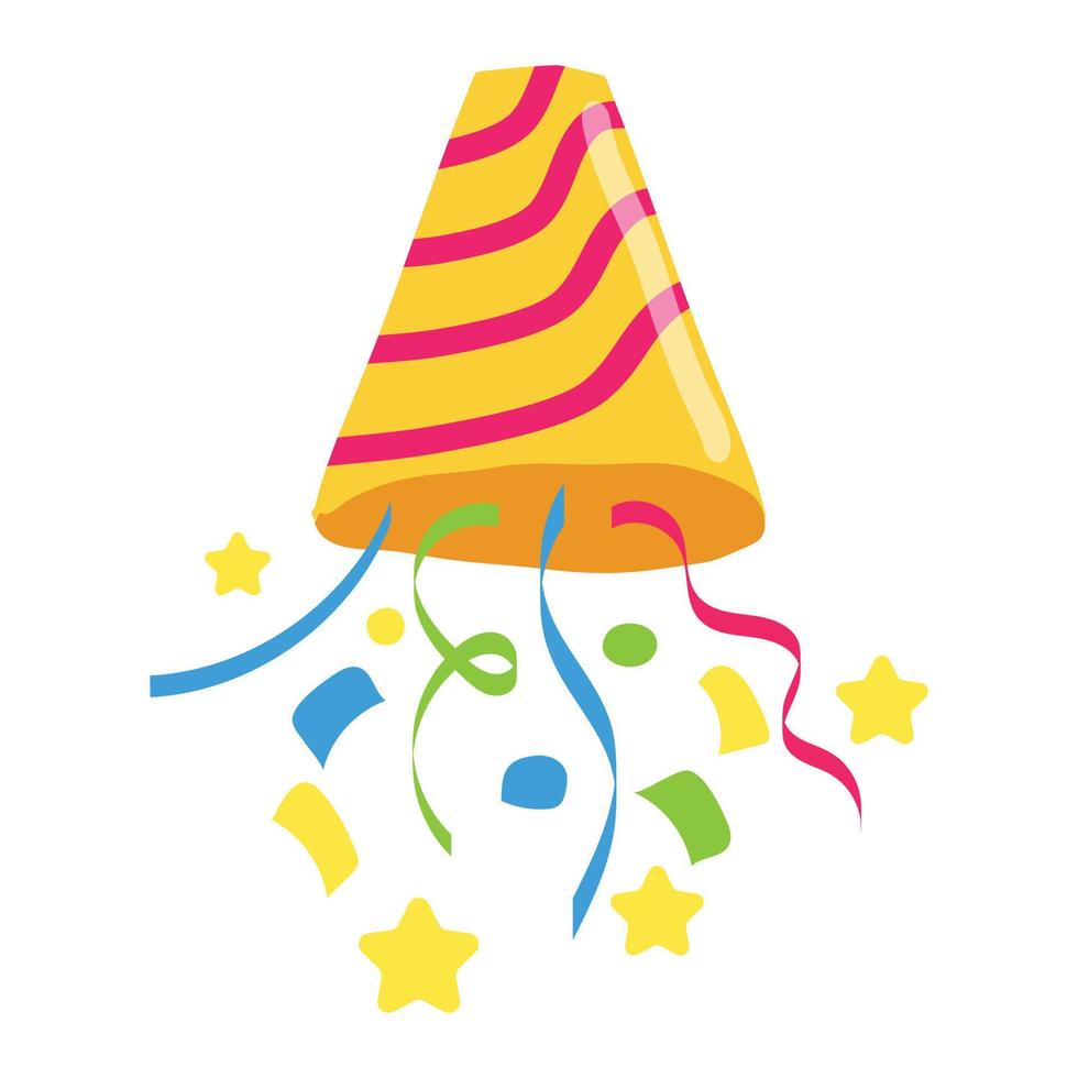 Hand Drawn Doodle Shape of Celebration Icon vector