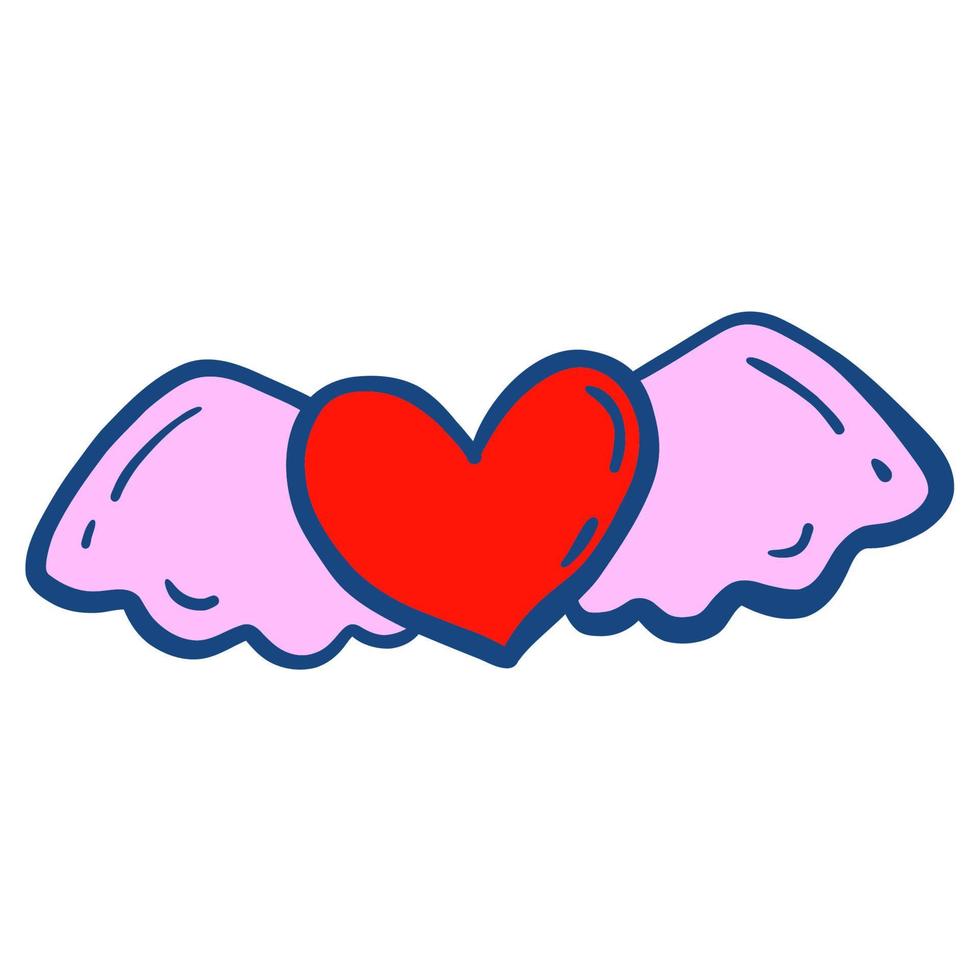 Pink heart. Icons vector illustrations.