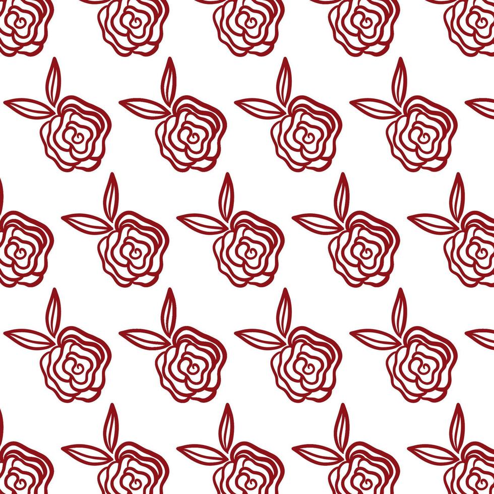 Pattern for your design with red roses. vector
