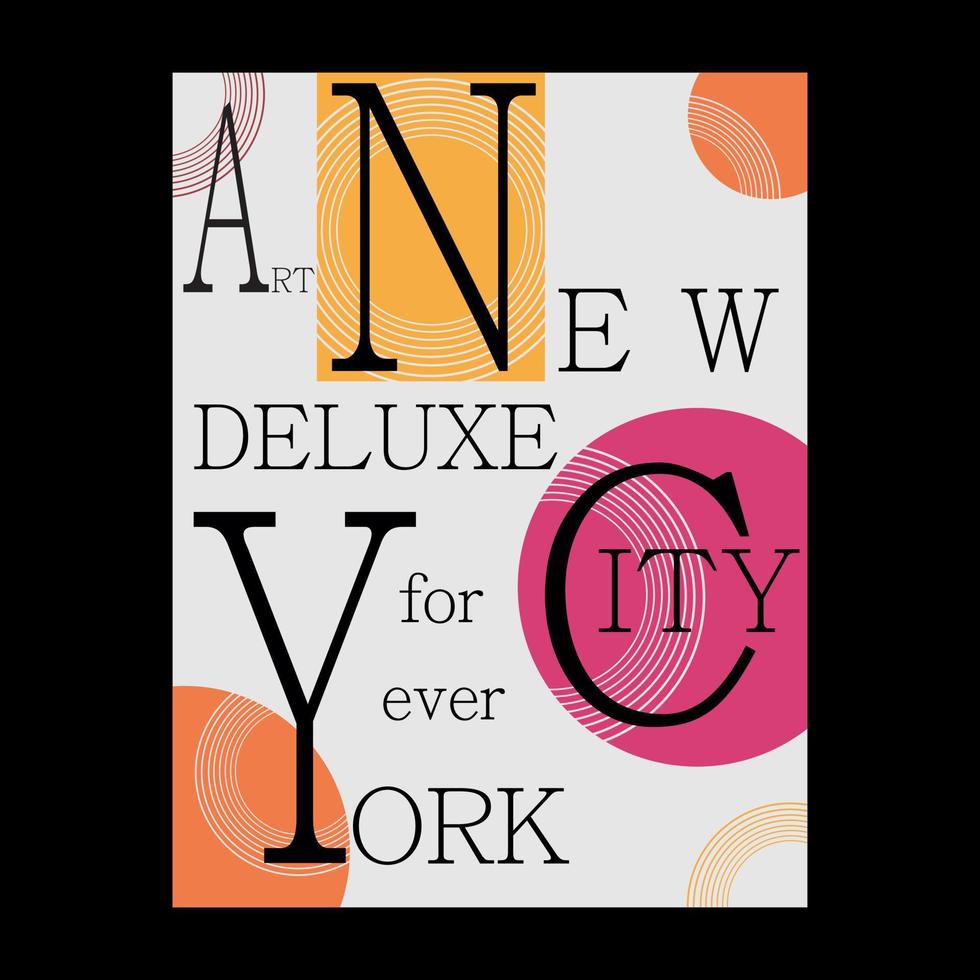 vector new york text typography design