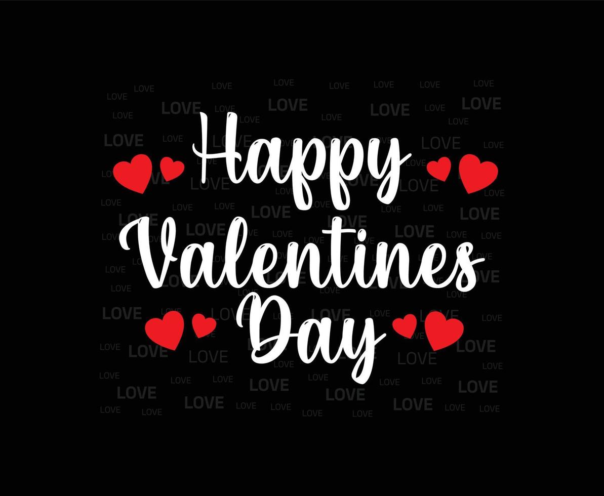 Happy Valentines Day Vector T-shirt Design