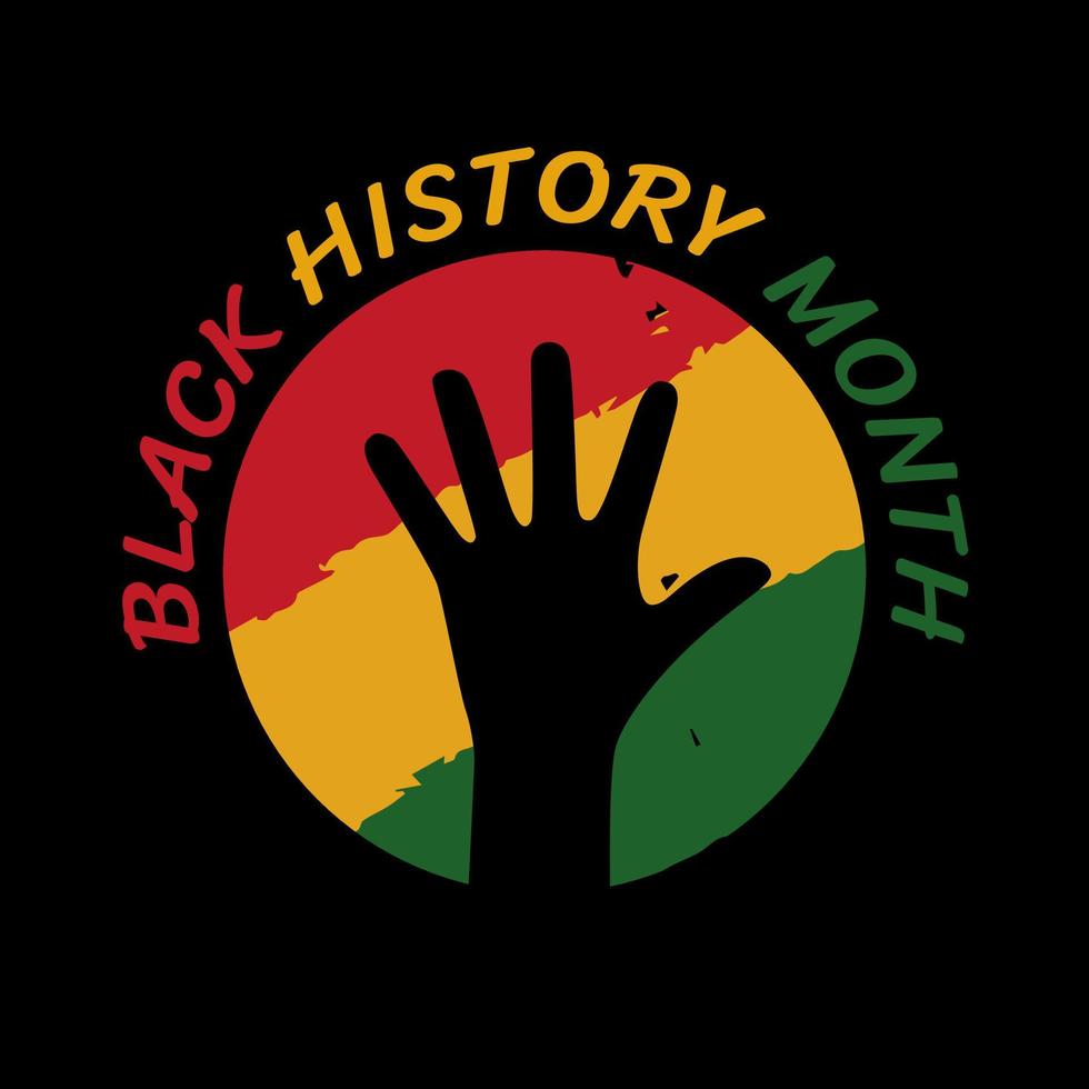 Black History Month African American History Celebrate. Celebrated annual. In February in United States and Canada vector