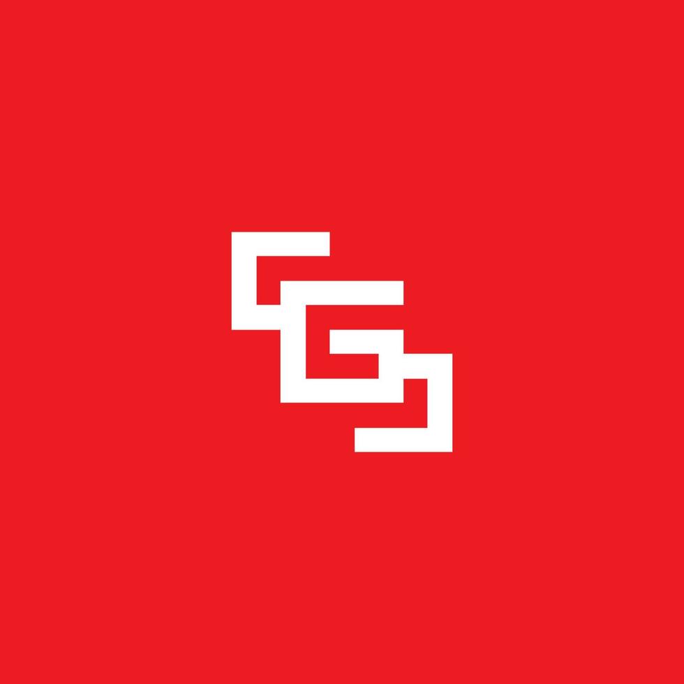 logo monogram letter g vector
