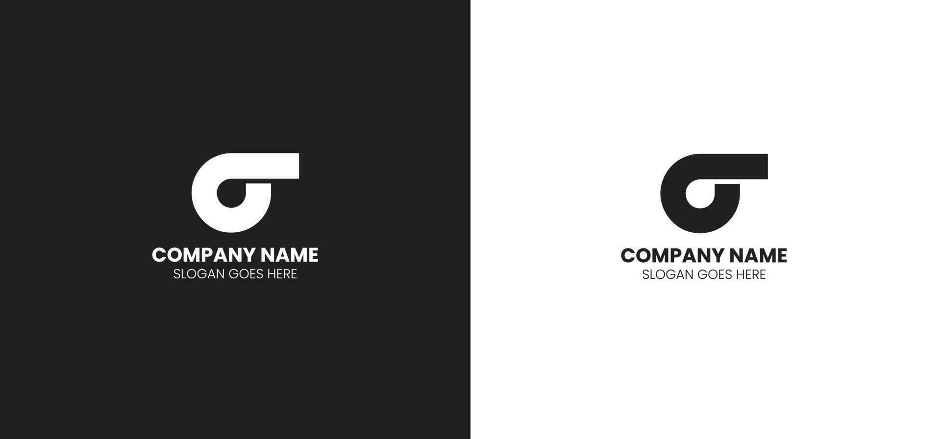 elemento de vector de diseño de logotipo g inicial aislado, diseño de logotipo de letra g