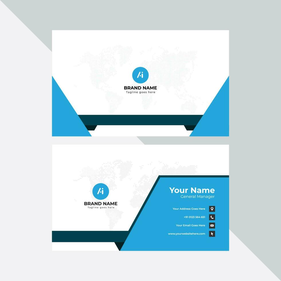 Modern Professional Business Card, Creative And Simple Business