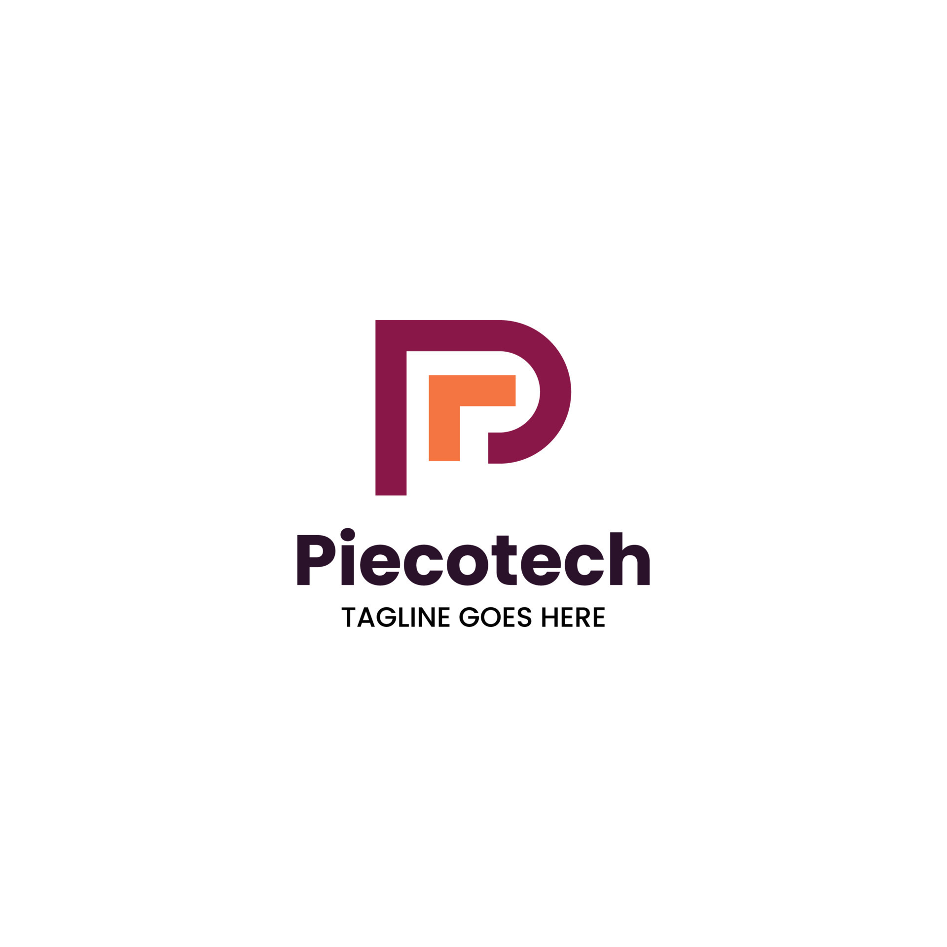 programming logo letter mark P coding logo design, letter p with code ...